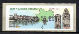 Vignette LISA 2009 Macon Salon De Printemps - 1999-2009 Illustrated Franking Labels