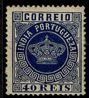 India, 1877, # 52a Dent. 13 1/2, MH - Portugiesisch-Indien