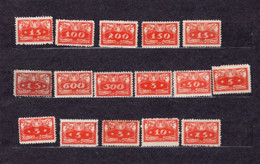 POLAND POLISH - 1920 - POSTAGE DUE STAMPS - DOPLATA - FENIGOW -  MIXED LOT SEE PHOTO - SOUVENIR X1 - Unused Stamps