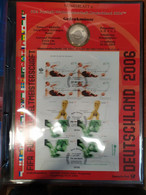 !SCONTI!  Numisblatter Deutschland 2006 Euro - Stamps And Coin - Lotto Raccoglitore Con Francobolli E Monete - Commemorations