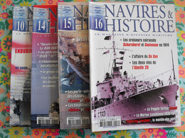 4 N° De Navires & Histoire. 2002-2003  Coriseur Cuirassé Saint Nazaire Essex Jean Bart Scapa Flow Yamato - Boats