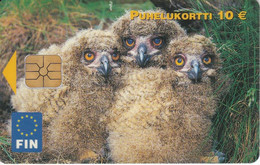 TARJETA DE FINLANDIA DE UN BUHO (OWL-CHOUETTE) - Owls