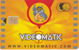 TARJETA CON CHIP DE VIDEOMATIC BUHO PEQUEÑO, OWL, CHOUETTE  (CHIP, PUCE) DE TOT AL BORN - Eulenvögel