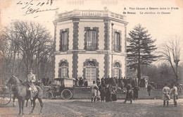 Forêt De DREUX (Eure-et-Loir) - Une Chasse à Courre - Le Pavillon De Chasse- Automobile, Cheval - Précurseur Voyagé 1903 - Dreux
