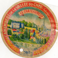 Laiterie Marceau-Bouzique à Chateauneuf /Cher. Etiquette Camembert Anc. Usagée. - Quesos