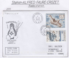 TAAF Alfred Faure Crozet 2010 Cover Radio Station   Ca Crozet 10.10.2010 (MW230) - Covers & Documents