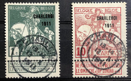 België, 1911, Nr. 101 En 106, Gestempeld CHARLEROI 1, OBP 13,75€ - 1910-1911 Caritas