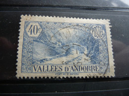 TIMBRE ANDORRE FRANÇAIS  N 33   COTE  12,00  EUROS   OBLITERE - Used Stamps