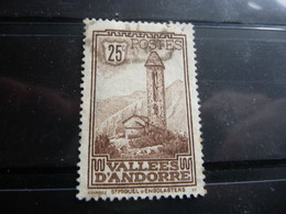 TIMBRE ANDORRE FRANÇAIS  N 31   COTE  6,00  EUROS   OBLITERE - Used Stamps