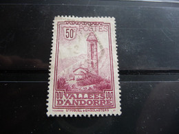 TIMBRE ANDORRE FRANÇAIS  N 35   COTE  15,00  EUROS   OBLITERE - Used Stamps