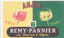 BU 2451 /   BUVARD    VINS ROSE BLANC ANJOU REMY PANNIER     (20,50 Cm X 13,00 Cm) - Liqueur & Bière