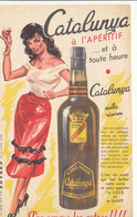 BU 2453 /   BUVARD   CATALUNYA A L'APERITIF     (21,50 Cm X 13,00 Cm) - Liqueur & Bière