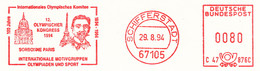 Freistempel Kleiner Ausschnitt 1666 Eiffelturm Olympischer Kongress Sorbonne - Machine Stamps (ATM)