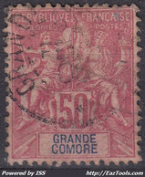 GRANDE COMORE : TYPE GROUPE 50c ROSE N° 11 OBLITERATION LEGERE - Gebruikt