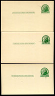 UX27 UPSS S37E 3 Postal Cards PLATE FLAWS INDICIA Mint 1925-52 - 1921-40