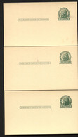UX27 UPSS S37E 3 Postal Cards PLATE FLAWS INDICIA Mint 1925-52 - 1921-40