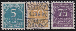 Deutsches Reich   .    Michel   .   274/276    .    O    .   Gestempelt   .    /    .   Cancelled - Used Stamps