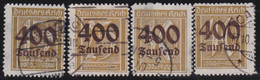 Deutsches Reich   .    Michel   .   297/300     .    O    .   Gestempelt   .    /    .   Cancelled - Used Stamps