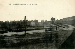 Longueil Annel * Péniches Batellerie * Vue De L'oise * Thème Péniche Barge Chaland - Longueil Annel