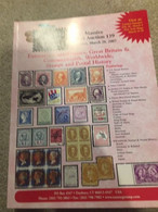 Nutmeg Stamp Sales Auction 139 2007 Extensive United States & Worldwide Stamps 526 Pgs - Auktionskataloge