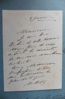 Lettre Autographe De La Princesse Mathilde Bonaparte Cousine De L'empereur Napoléon III - Second Empire - Famiglie Reali