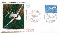 FDC --1985--  Avion "MYSTERE  FALCON  900 " .....................cachet  LE BOURGET - 93........................à Saisir - 1980-1989