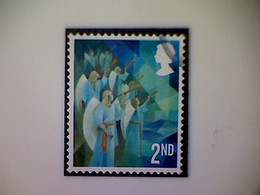 Great Britain, Scott #4177, Used(o), 2021, Cubist Christmas: Angels, 2nd - Non Classificati