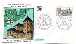 FDC --1985 --1500° Anniv De L'abbaye De St Guénolé   ...cachet  LANDEVENNEC--29..................à Saisir - 1980-1989