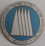 5th BALKAN SAILING CHAMPIONSHIP NESEBAR, Nessebar BULGARIA 1971 Yachting PIN A6/3 - Sailing, Yachting