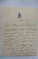 Carte De Visite Lettre Autographe De Blanche Pierson Comédienne Actrice Comédie Française Second Empire Courtisane - Attori E Comici 