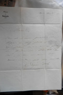 Lettre Autographe De Eugénie Doche Actrice Comédienne Courtisane 1852 Théâtre Vaudeville Dame Aux Camélias - Handtekening
