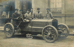 St étienne * Carte Photo 1906 * Pilote THERY Sur Voiture De Course Type Modèle Marque ? * Automobile Circuit ? - Saint Etienne
