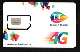 Tunisia- SIM Card - Big Size -Tunisie Telecom - 4G -HAYYA - Unused- Guide+Packaging - Excellent Quality ( 2 Scans) - Tunesien