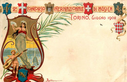 Jugendstil * CPA Illustrateur Art Nouveau * 1902 TORINO 2ème Concorso Internazionale Musica * Turin Torino Italia - Sonstige & Ohne Zuordnung