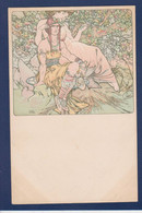 CPA MUCHA Alphonse Art Nouveau Non Circulé Femme Women Voir Dos - Mucha, Alphonse