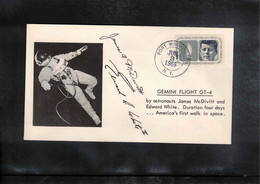 USA 1965 Space / Raumfahrt Project GEMINI Flight GT - 4 Interesting Cover With Autogrammes - United States