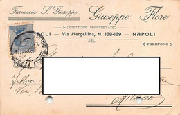 013963 "NAPOLI - FARMACIA GIUSEPPE FLORE"  CART. COMM.LE SPED 1921 - Andere & Zonder Classificatie
