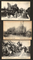 Set 3 CPA Postal CEP FRANCE WWI Ww1 WAR Guerre SOLDADOS PORTUGUESES Civilian Evacuation. Phot.Garcez 1915 - Guerre 1914-18