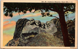 South Dakota Black Hills Mount Rushmore Memorial 1948 Curteich - Mount Rushmore