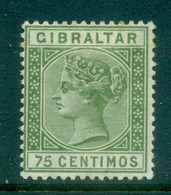 Gibraltar 1889-95 QV Portrait 75c (tones) MLH - Gibraltar