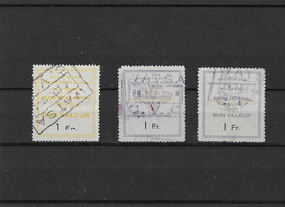 Vignette Vicicongo - Service Des Petits Colis 1940 - 3x 1 Fr. - Obl/gest/used - RR (à Voir) - Sonstige