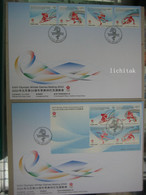 Hong Kong China 2022 24th Olympic Games Beijing  Stamp & S/S Sport 冬奧 FDC - FDC