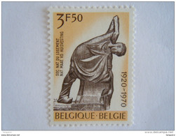 België Belgique 1970 De Metser Beeldhouwwerk Georges Minne Sculpture Maçon 1554 MNH ** - Neufs