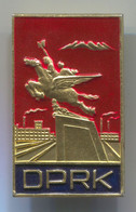DPRK North Korea, Communist Party, Vintage Pin  Badge, Abzeichen, D 40 X 25 Mm - Associazioni