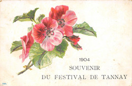 58-TANNAY- 1904 SOUVENIR DU FESTIVAL DE TANNAY - Tannay