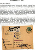 1934  INDIA  ESPERIMENTI  ROCKET MAIL FLIGHT - BOLAFFI / SASSONE - Asia