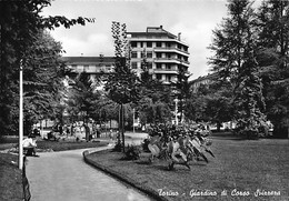 3122"TORINO - GIARDINO DI CORSO SVIZZERA "   ANIMATA  ANNI 50 - Parchi & Giardini