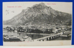 (L) LECCO  PANORAMA VISTA LAGO E MONTE S' MARTINO - NON VIAGGIATA 1904 - Lecco