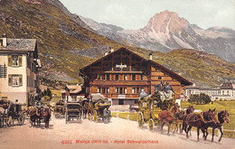 CPA SUISSE MALOJA HOTEL SCHWEIZERHAUS - Sonstige & Ohne Zuordnung