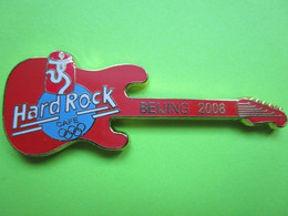 Pin's Hard Rock Café Beijing 2008 JO Jeux Olympiques Guitare - HRC032 - Musique